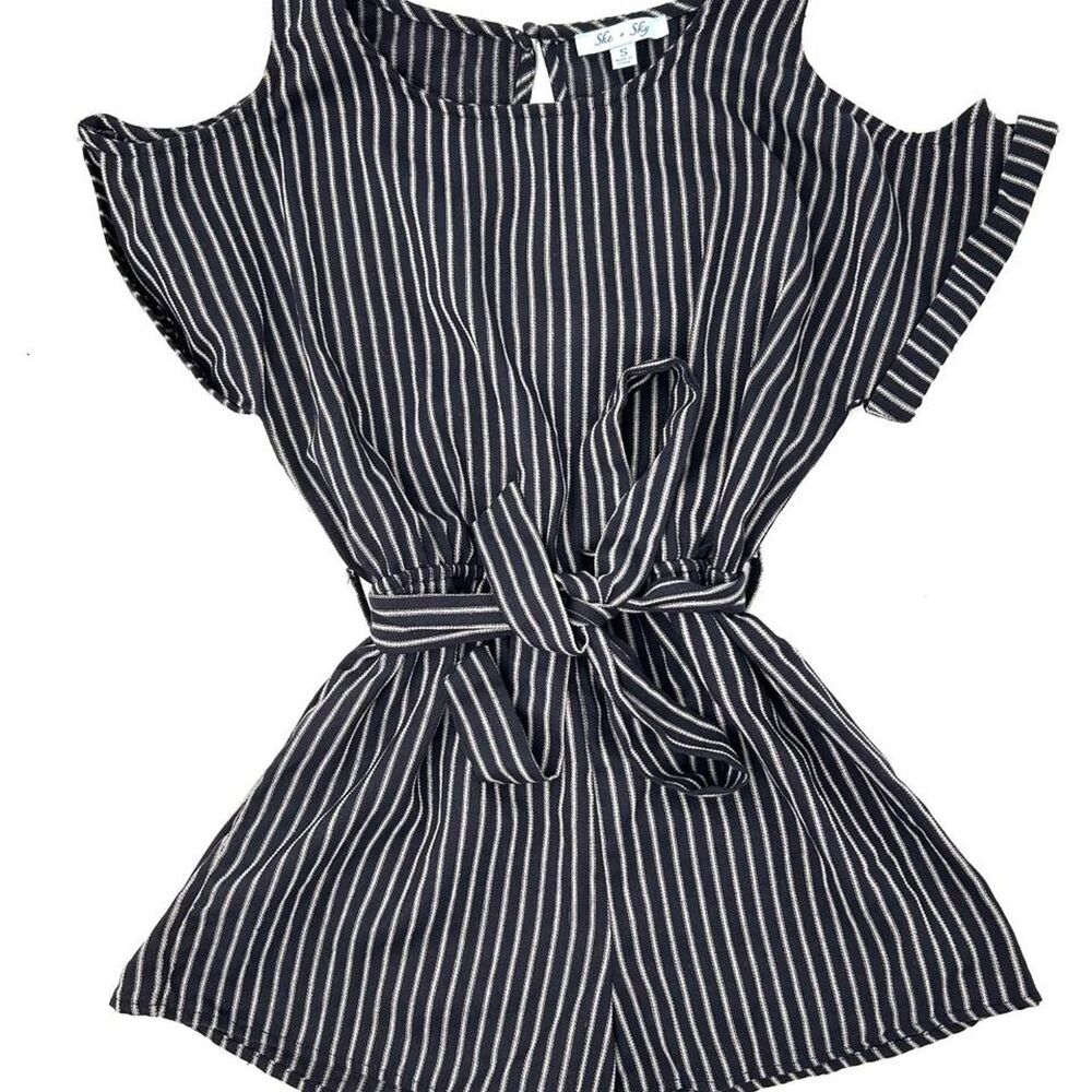 Unbranded Women's Black and Blue Playsuit-romper